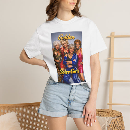 Golden Spice Girls Funny T-Shirt | Nostalgia Mashup Tee | Gift for Her | 90s Pop Culture Shirt
