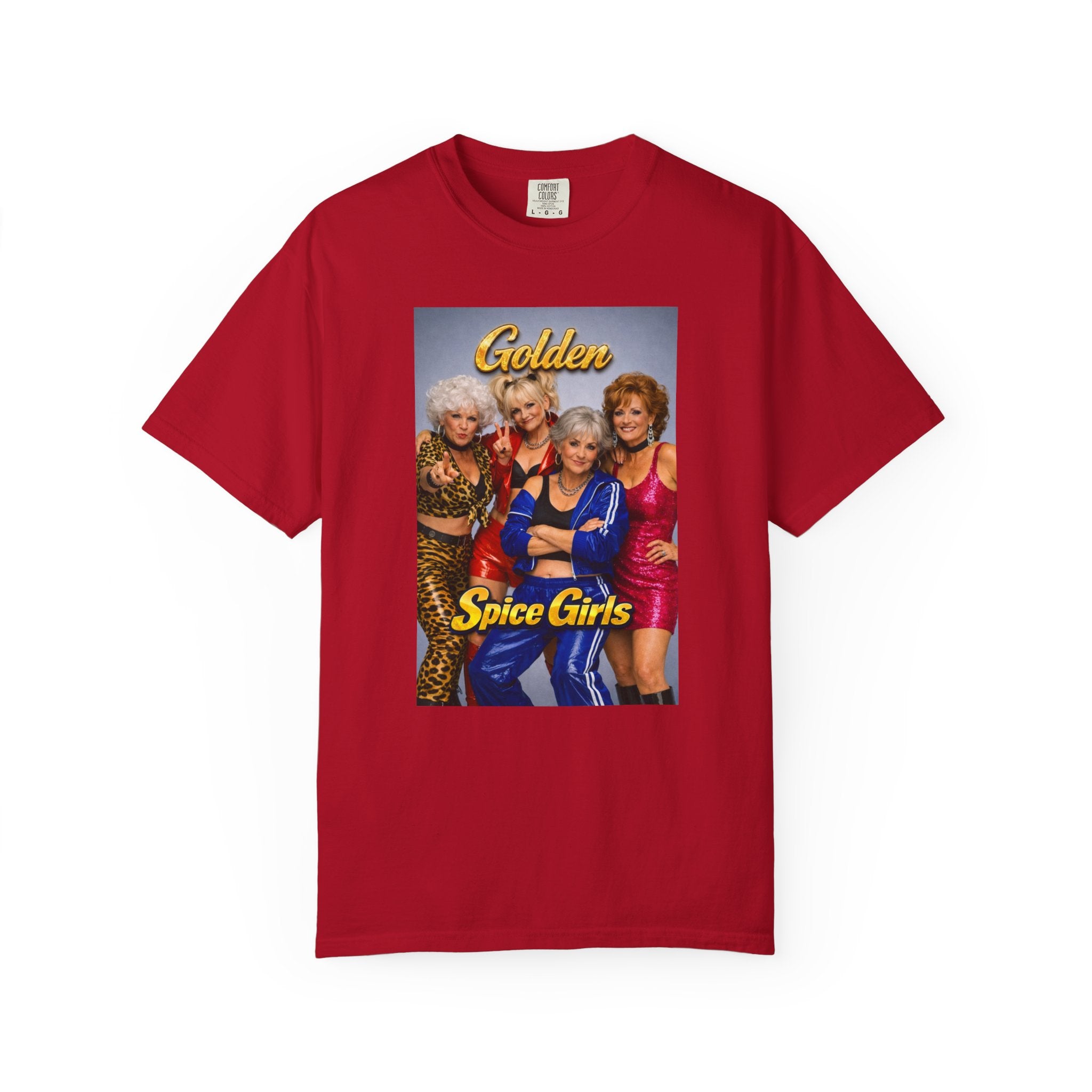 Golden Spice Girls Funny T-Shirt | Nostalgia Mashup Tee | Gift for Her | 90s Pop Culture Shirt