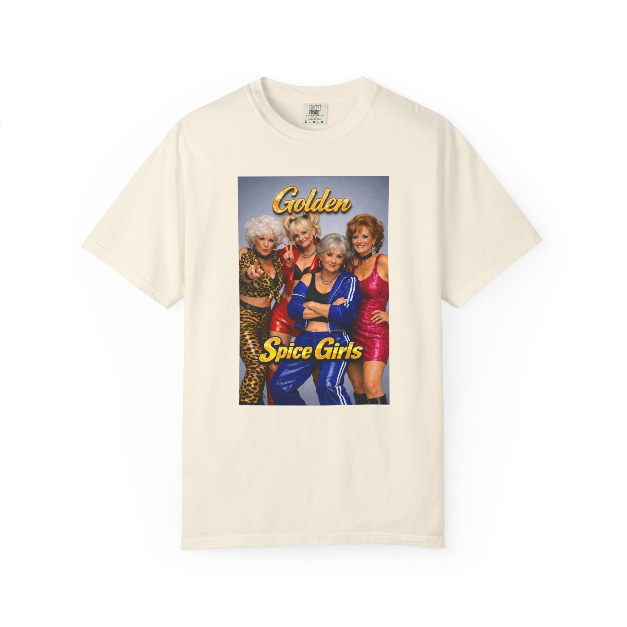 Golden Spice Girls Funny T-Shirt | Nostalgia Mashup Tee | Gift for Her | 90s Pop Culture Shirt