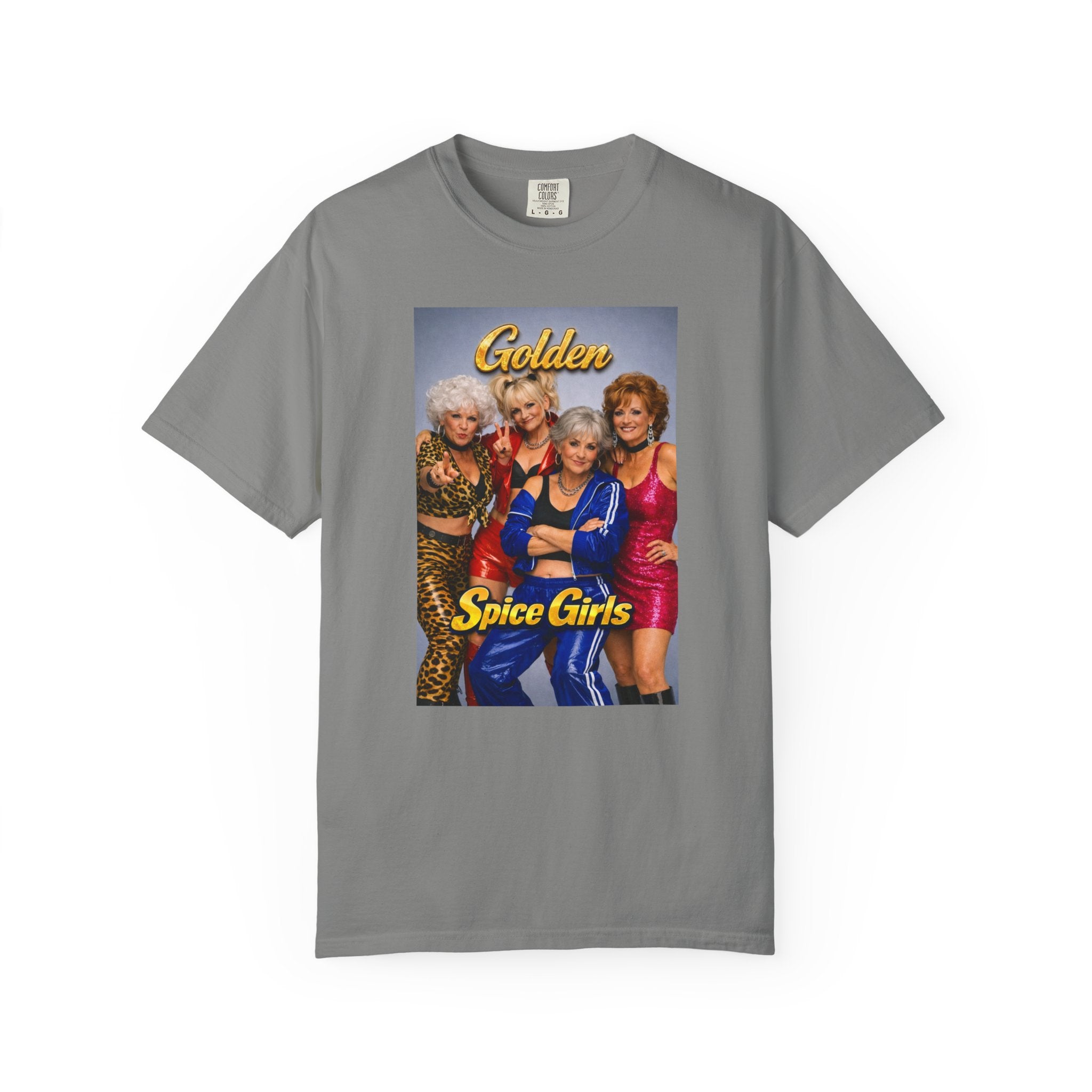 Golden Spice Girls Funny T-Shirt | Nostalgia Mashup Tee | Gift for Her | 90s Pop Culture Shirt