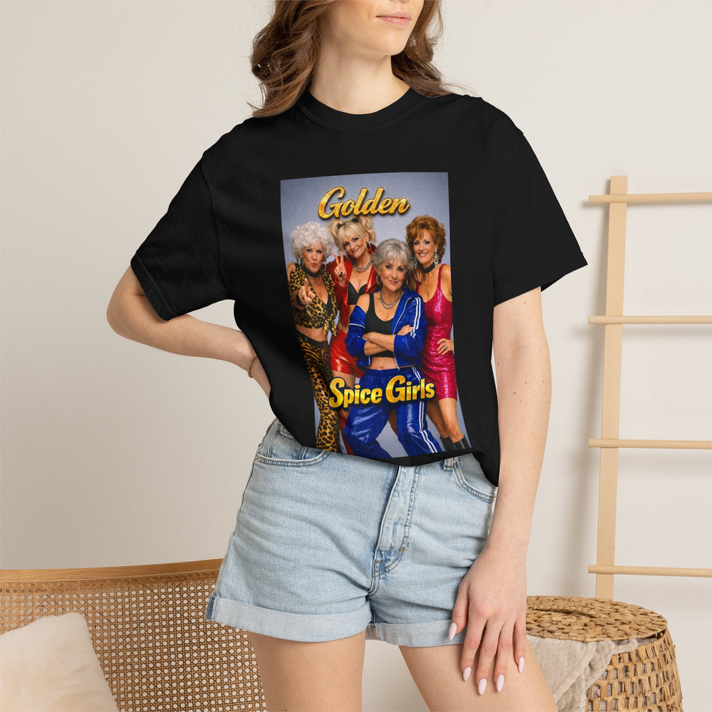 Golden Spice Girls Funny T-Shirt | Nostalgia Mashup Tee | Gift for Her | 90s Pop Culture Shirt