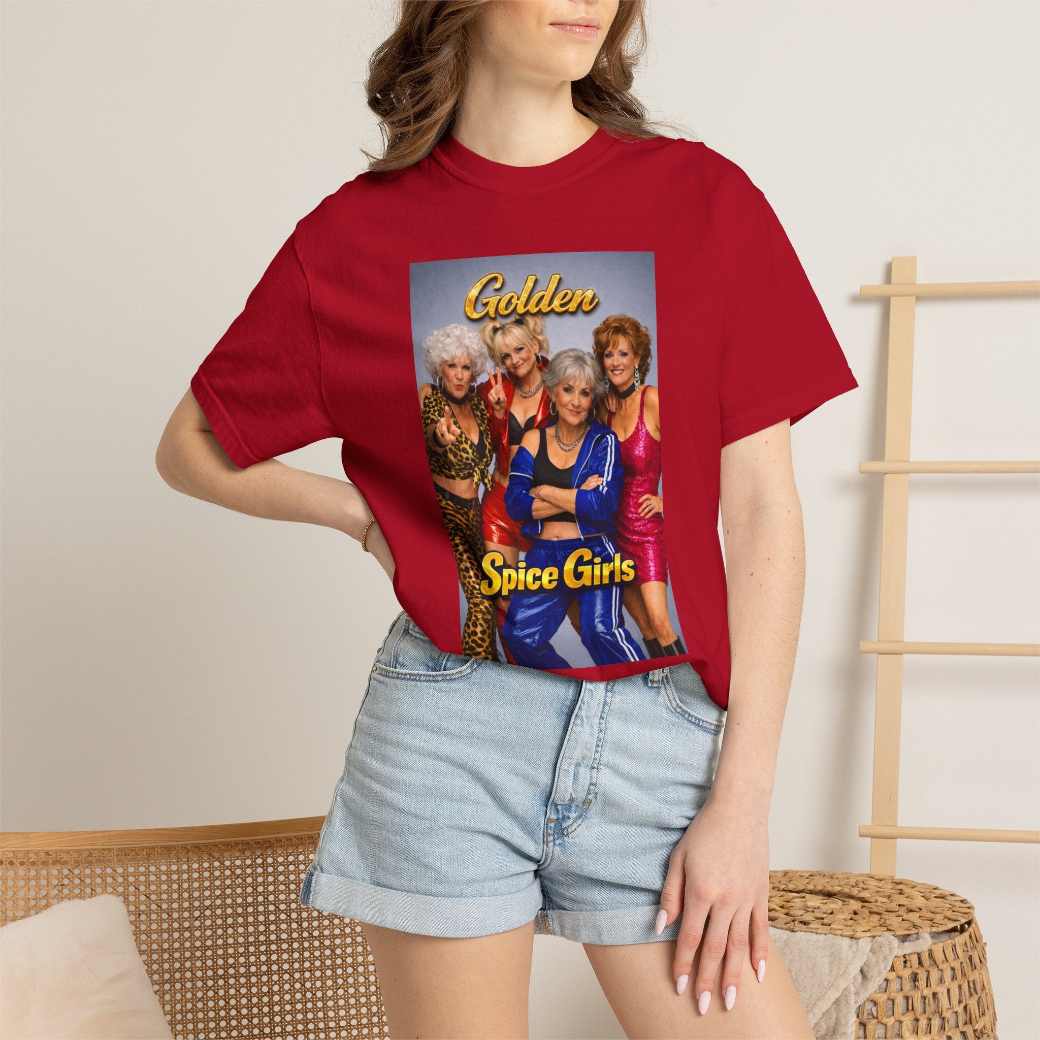 Golden Spice Girls Funny T-Shirt | Nostalgia Mashup Tee | Gift for Her | 90s Pop Culture Shirt