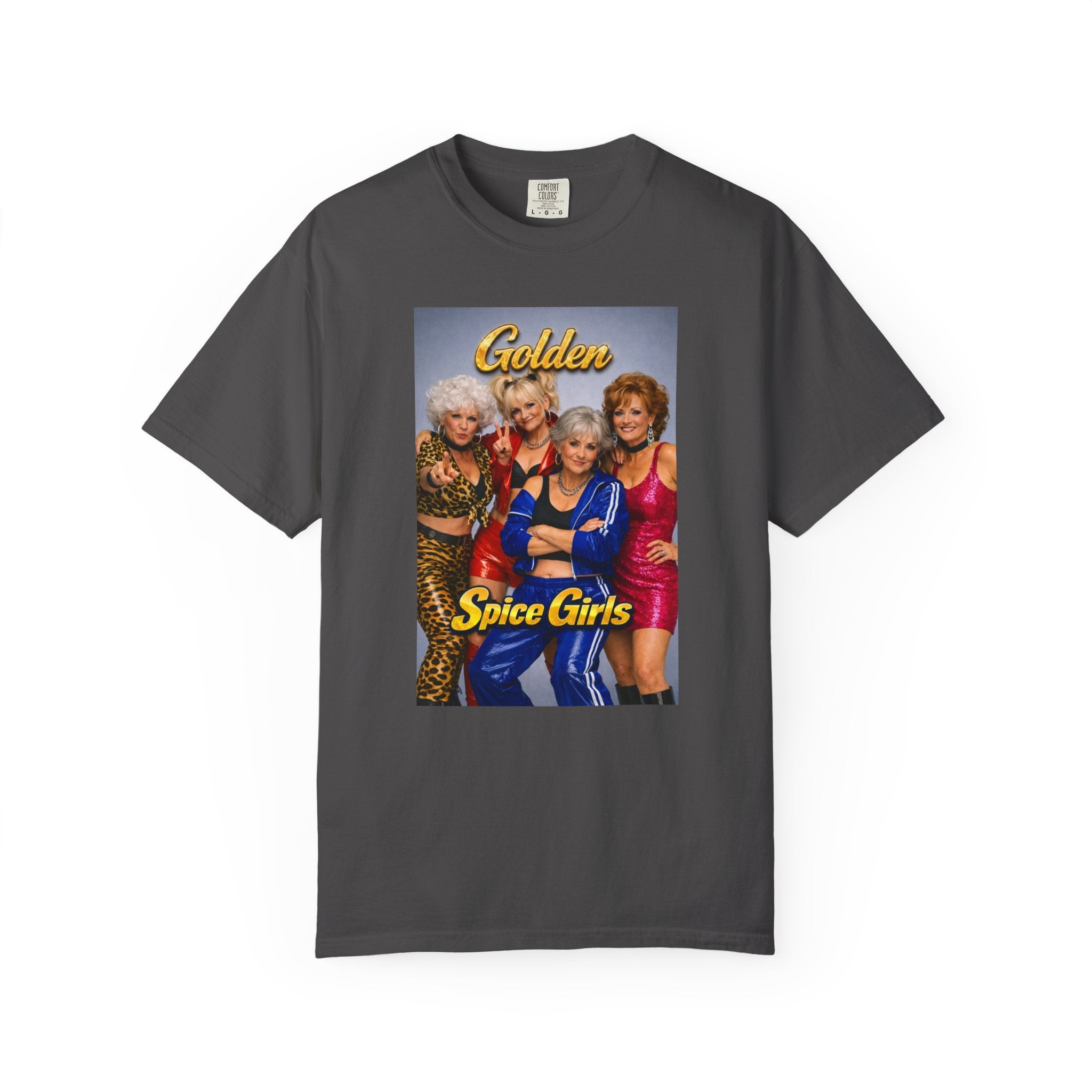 Golden Spice Girls Funny T-Shirt | Nostalgia Mashup Tee | Gift for Her | 90s Pop Culture Shirt