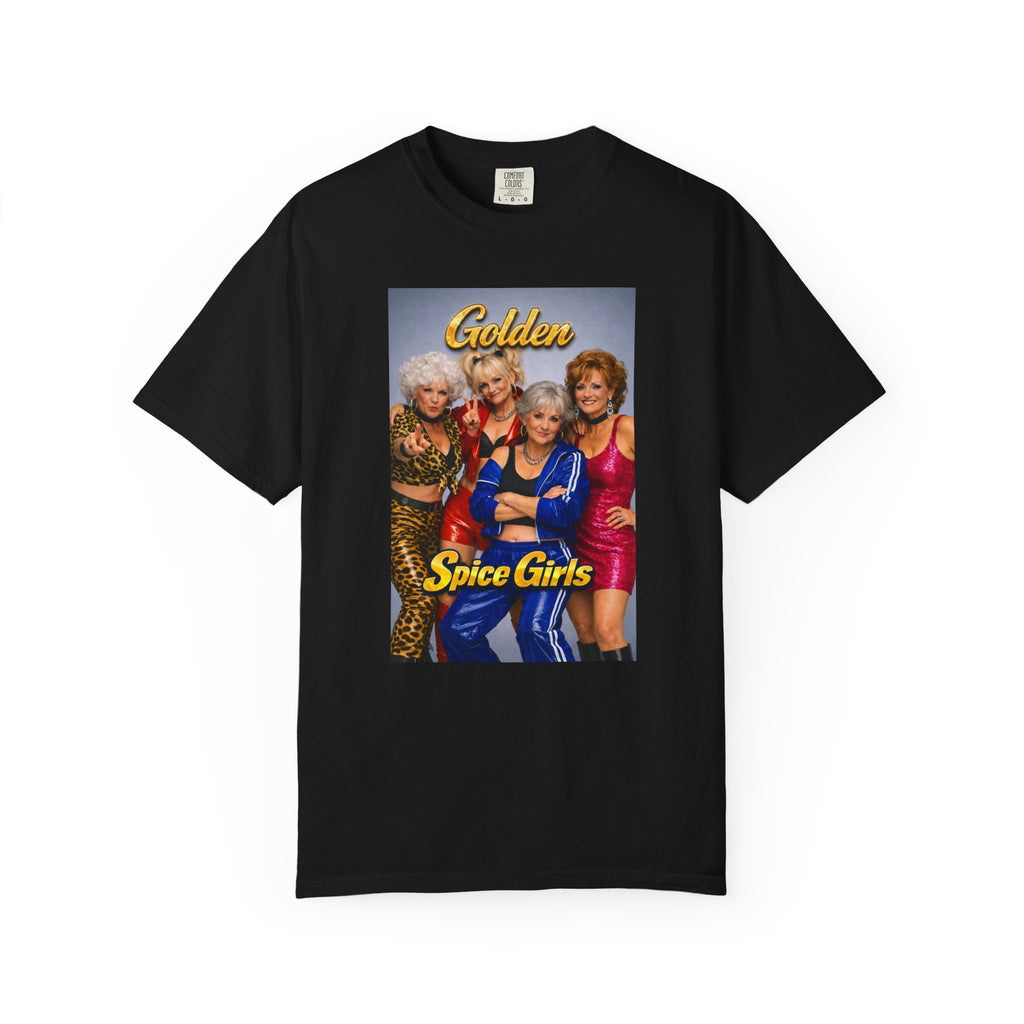 Golden Spice Girls Funny T-Shirt | Nostalgia Mashup Tee | Gift for Her | 90s Pop Culture Shirt